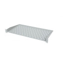 Fixed shelf 19´´, 1U, 250mm, mounting at front RAL 7035 grey