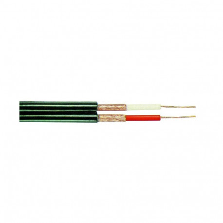 DIVISIBLE SHILEDED FLAT CABLE 2X0.25 BLACK