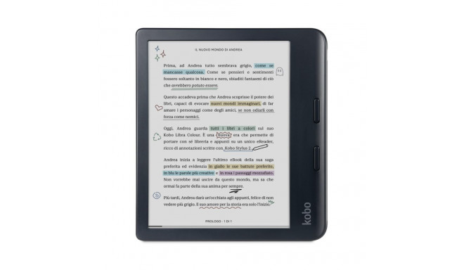 Rakuten Kobo Libra Colour e-raamatulugeja puuteekraan 32 GB Wi-Fi must