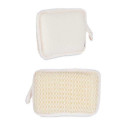 Body Sponge White Beige 11 x 16,5 x 3 cm (24 Units)