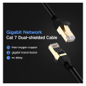 Cable F/FTP CAT7 with 2xRJ45 plugs 5m black NW107 UGREEN