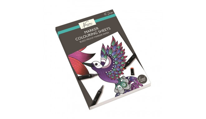 Nassau värviraamat markeritele Loomad, 16 lehte