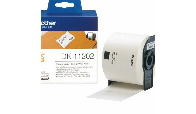 Sildiprinter Brother DK-11202 Must/Valge 62 x 100 mm (3 Ühikut)