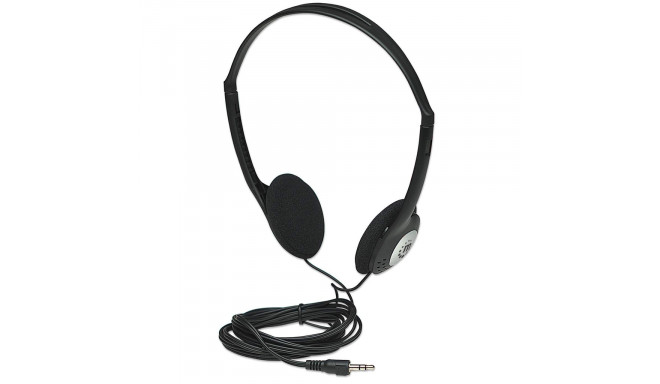 Manhattan Stereo On-Ear Headphones (3.5mm), Adjustable Split Headband, Foam Earpads, Speaker 80W max