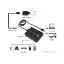Conceptronic HUBBIES 4-Port USB 3.0/2.0 Hub, 90cm cable