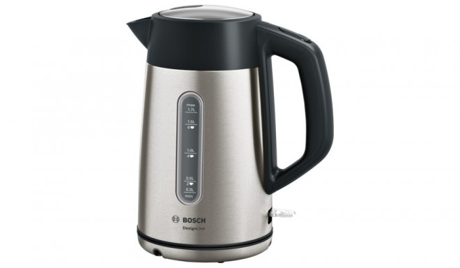 Bosch TWK4P440 electric kettle 1.7 L 2400 W Black, Stainless steel