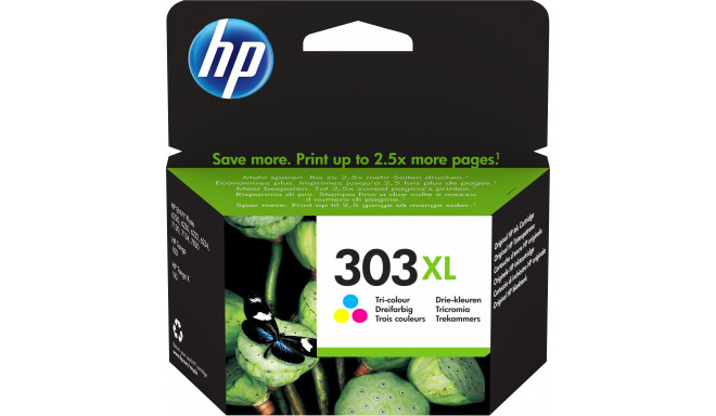 HP 303XL High Yield Tri-color Original Ink Cartridge