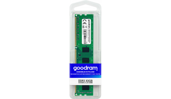 Goodram RAM GR1600D3V64L11/8G 8GB 1x8GB DDR3 1600MHz
