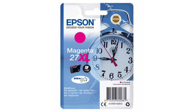 Epson Alarm clock Singlepack Magenta 27XL DURABrite Ultra Ink