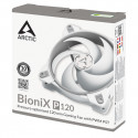 ARCTIC BioniX P120 (Gray/White) – Pressure-optimised 120 mm Gaming Fan with PWM PST