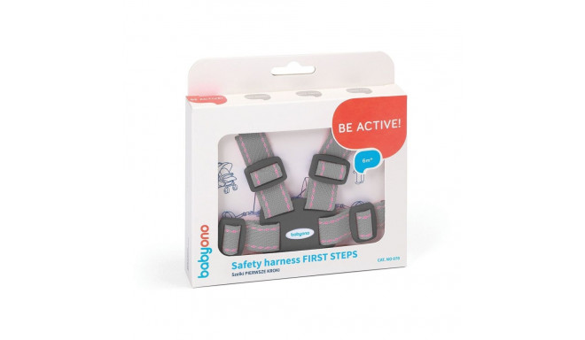 Babyono saferty harness FIRST STEPS grey 070/04