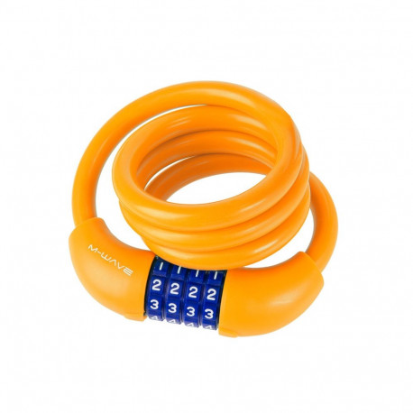 Trosslukk M-WAVE DS 12.10 S, 100 cm x 12mm, oranž