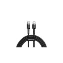 Baseus Type-C - Type-C cable Cafule PD2.0 60W Flash charge (20V 3A) 1m Gray/Black (CATKLF-GG1)