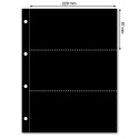 SAFE Compact A4 Three Pocket Black Page 5-pack
