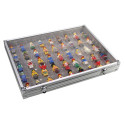 SAFE Aluminum Display Case 45 Compartments - 5377H - H65 mm