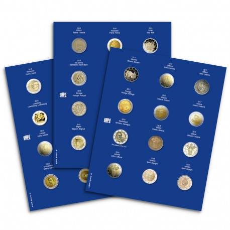 SAFE TOPset album 2€ kapslis meenemüntidele lisalehed