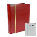 SAFE Stockbook with 48 White Pages - Bordeaux