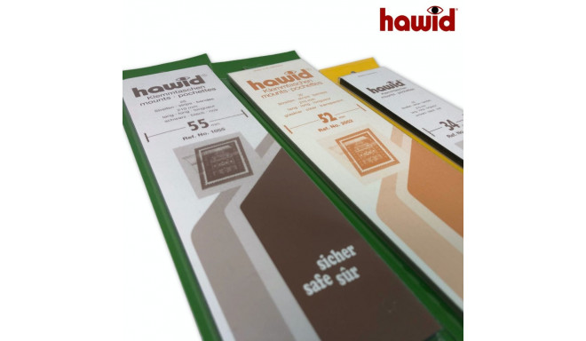 HAWID Stamp Mounts - Strips - Black 210x34