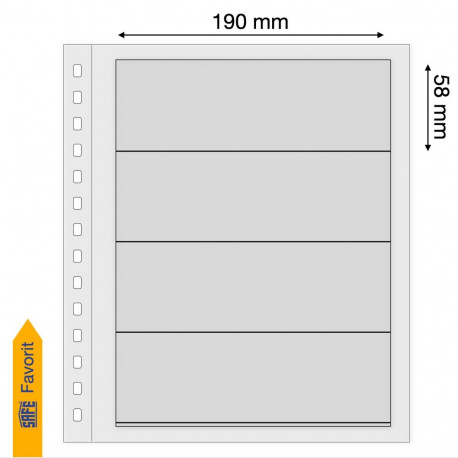 SAFE Dual Blanko vaheleht - neli riba