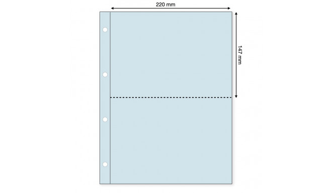 SAFE Compact A4 Two Pocket Transparent Page