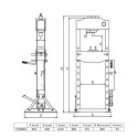 Press 40T jalaga pump+hüdrauliline