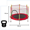 Laste aiatrampoliin 140cm punane
