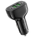 HOCO car charger  2 x USB A + 2 x Typ C PD QC 72W NZ11 black