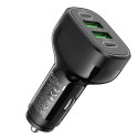 HOCO car charger  2 x USB A + 2 x Typ C PD QC 72W NZ11 black