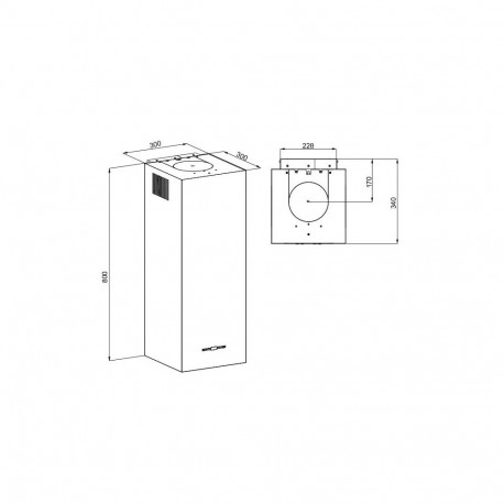 MAAN Ponza W 830 hood white