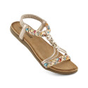 Comfortable slip-on sandals Artiker W HBH76A, beige (40)