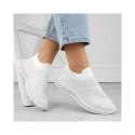 Slip-on sports shoes with rhinestones D&A W OLI257B white (39)