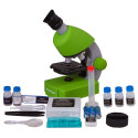 Microscope, Bresser Junior 40x-640x , Green with experiment kit, with phone adaptor