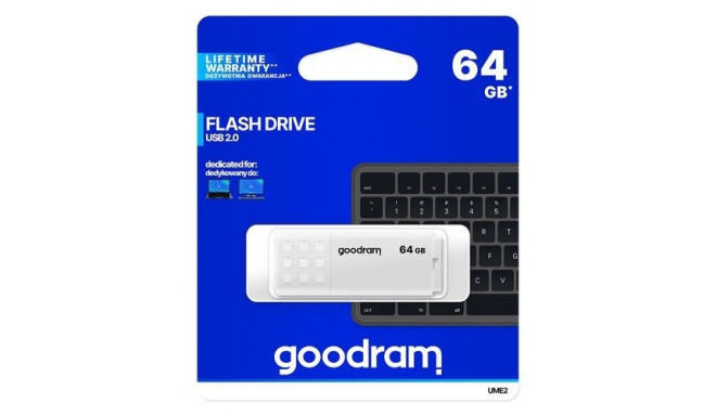 Goodram UME2 USB flash drive 64 GB USB Type-A 2.0 White