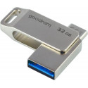 Goodram ODA3 USB flash drive 32 GB USB Type-A / USB Type-C 3.2 Gen 1 (3.1 Gen 1) Silver
