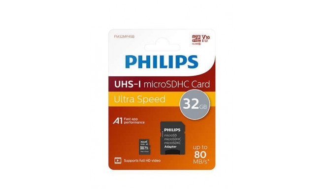 Philips FM32MP45B/00 memory card 32 GB MicroSDXC UHS-I Class 10