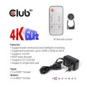 CLUB3D HDMI™ 2.0 UHD 4K60Hz SwitchBox 4 ports and included IR Remote control