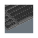 Wera 9783 foam insert PFERD file set 1, 6 pieces (black/grey, in foam insert for workshop trolley)