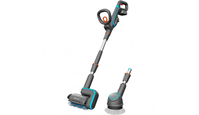 GARDENA cordless multi-cleaner AquaBrush Universal 18V P4A, hard floor cleaner (grey/turquoise, Li-I