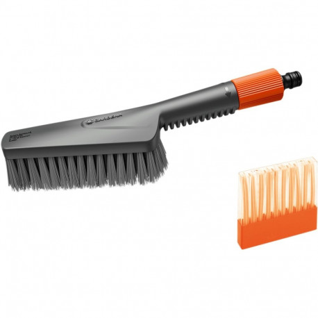 GARDENA Cleansystem washing set with hand brush S soft, washing brush (grey, incl. 10 soap sticks)