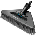 GARDENA Cleansystem handle brush soft flex, washing brush (grey, 360 swivel joint)