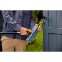 GARDENA Cleansystem soft handle brush, washing brush (grey/turquoise, all-round soft plastic strip)