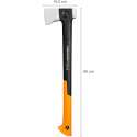 Fiskars X-series X24 splitting ax with S-blade, ax/hatchet (black/orange)