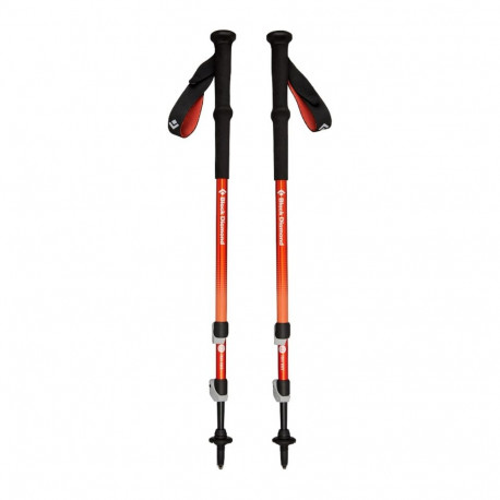 Black Diamond Trekking Poles Trail Back Fitness Equipment (1 Pair, 100 to 140 cm, Burnt Sienna)