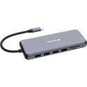 Verbatim USB-C Pro multiport hub CMH-14, 14 port, docking station (grey, 2x HDMI, VGA, RJ-45, 5x USB
