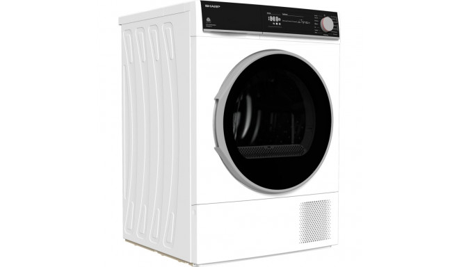 Sharp KD-NHH8S8GW3-DE, heat pump condensation dryer (white)