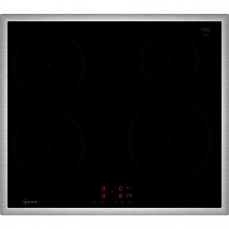 Iseseisev pliidiplaat T46SBE1L0 N 50 60cm, must/roostevaba teras
