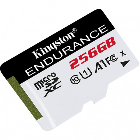 High Endurance 256 GB microSDXC (weiß/schwarz, UHS-I U1, Class 10, A1)