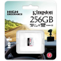 Kingston High Endurance 256GB microSDXC Memory Card (White/Black, UHS-I U1, Class 10, A1)