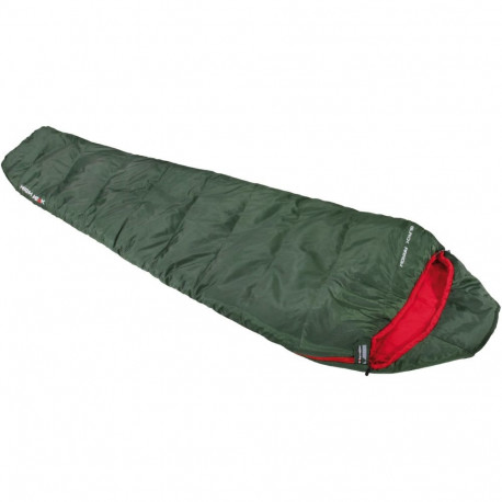 Mumienschlafsack Black Arrow ECO (dunkelgrün/rot)