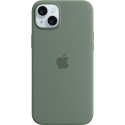 Apple silicone case with MagSafe, mobile phone case (dark green, iPhone 15 Plus)